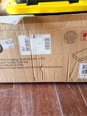 NEW WHITE Floating Shelf 24 Inchx 10"  - NEW